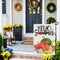 Hello Summer Garden Flags for Outside 12x18 Inch Double Sided Burlap, Watermelon Floral Lemon Sunshine Sign Small Flag Farmhouse Holiday Yard Lawn Outdoor Decorations